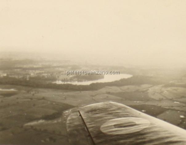 Peter Provenzano Photo Album Image_copy_048.jpg - Horseshoe Lake, Shropshire England, from the cockpit of a Miles Master
Mark IA trainer.  Fall of 1940.